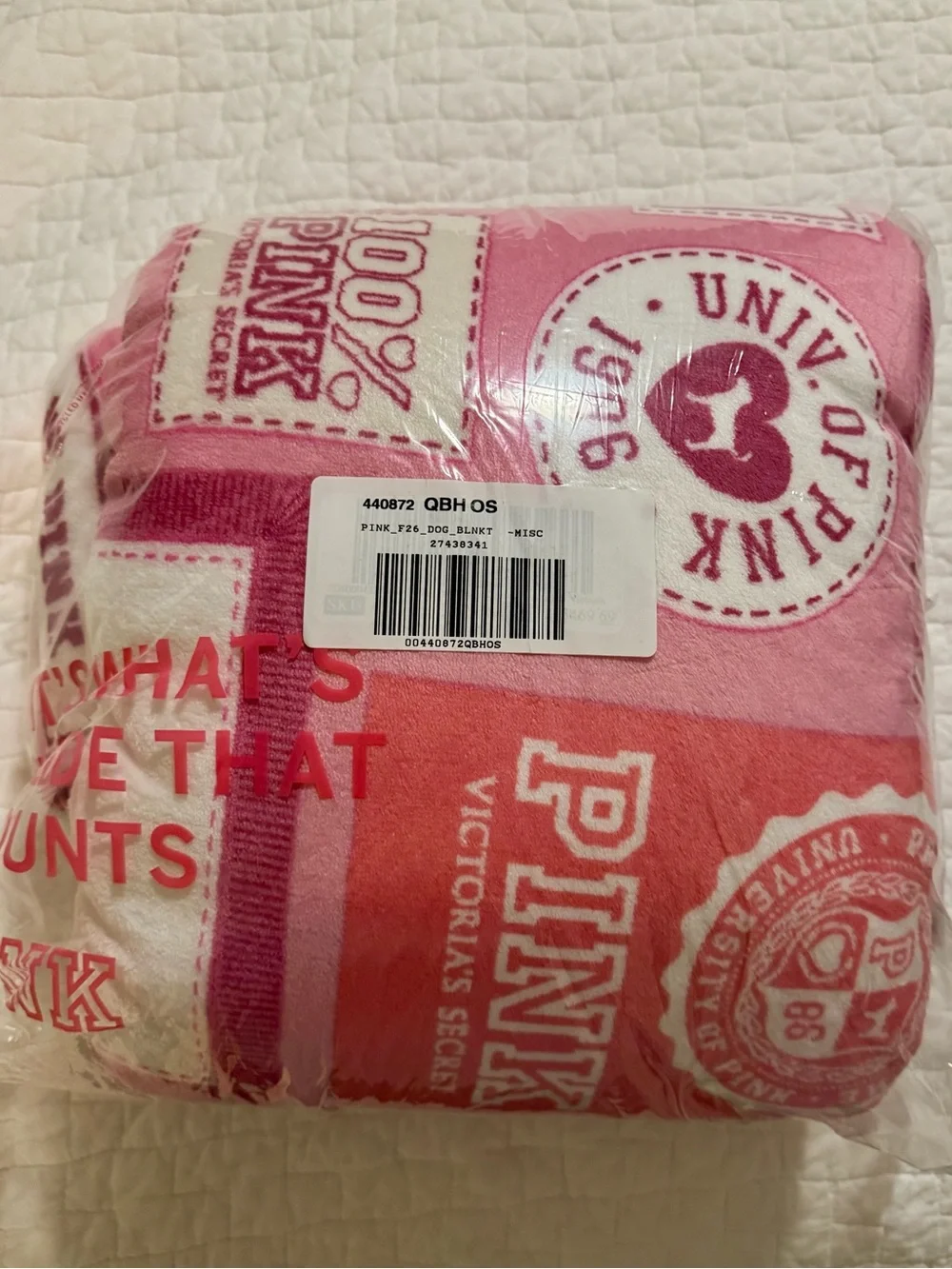 VS PINK NIB Plush Blanket